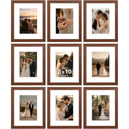 8x10 Picture Frames Set of 9 (9 Count)