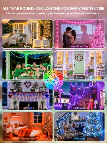 200 LED RGB String Lights Outdoor Indoor (66 Foot)