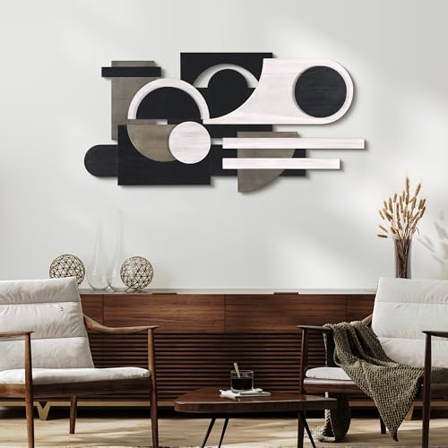 Luminous Whisper" Handmade Dimensional Solid Paulownia Wood Abstracts Wall Art