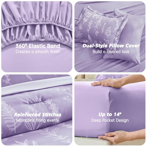 Lavender TwinXL Comforter Set