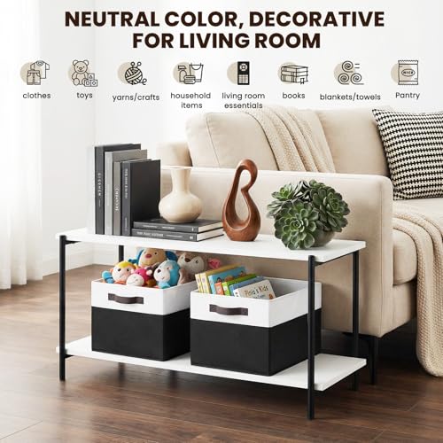 Large Storage Bins for Shelves 4 Pack (4 Count)