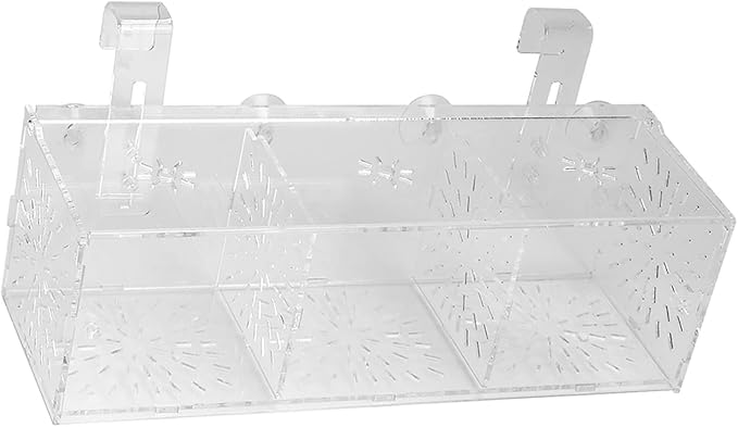 Acrylic Transparent Fish Tank, Breeding Isolation Box Aquarium Hatchery Incubator Holder with Screw Reinforcement, Convenient Use Comes with Isolation Board for Fish Breeding