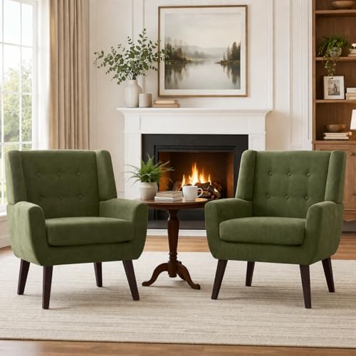 Living Room Chairs Set of 2