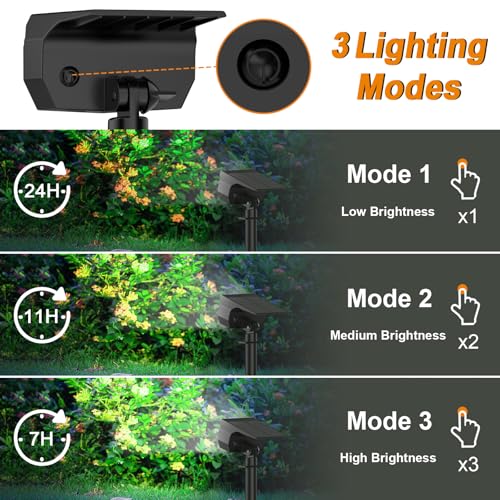 Solar Spot Lights Outdoor (4 Count)
