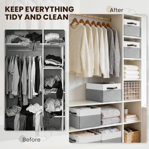 Closet Organizers and Storage Baskets (6 Count)
