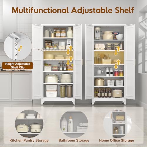 75" Kitchen Pantry Cabinet