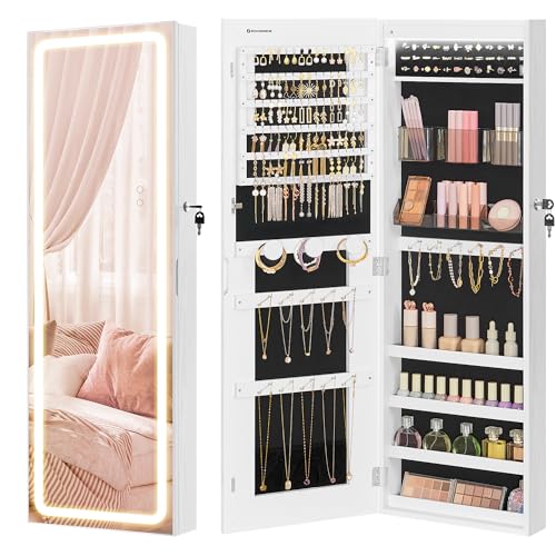 Mirror Jewelry Cabinet Armoire