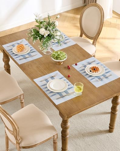 Geometric Print Blue Placemats Set of 12 (2.5 Count)