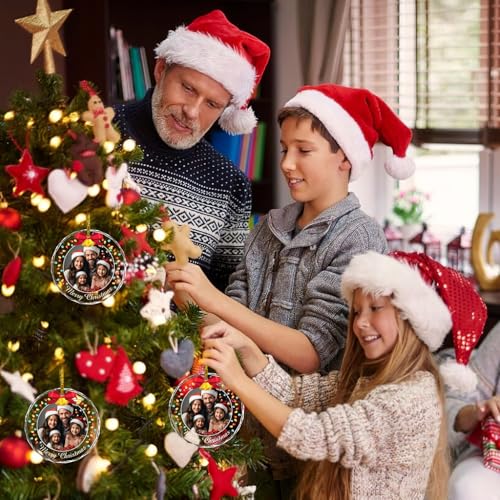 Personalized Photo Ornaments Christmas Tree Hanging Decor