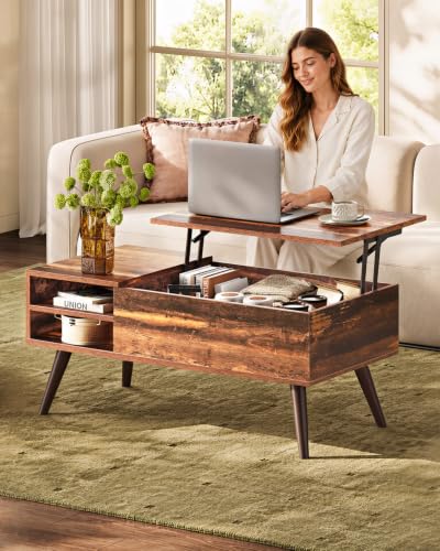 Lift Top Coffee Table with Hidden Storage