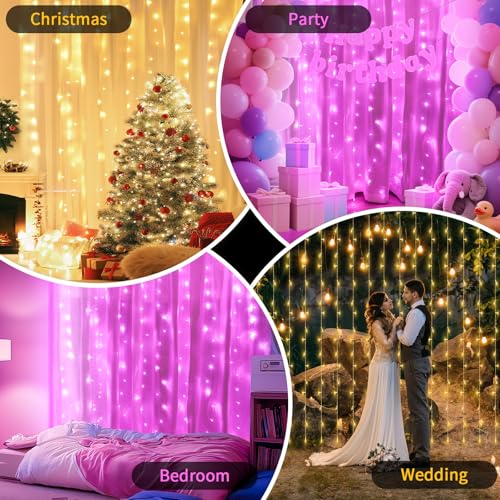 Color Changing Curtain Lights