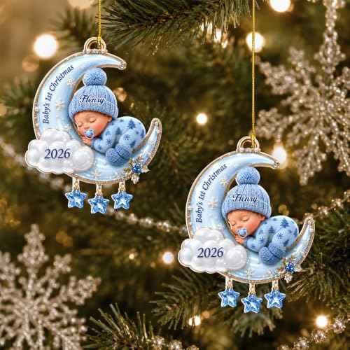 Custom Baby First Christmas Ornament