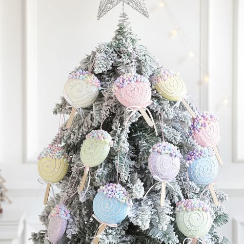 Colorful Macaron Lollipop Party Decorations (6 Count)