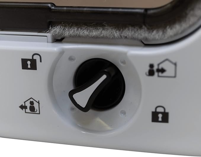 Cat Mate Microchip Activated Cat Flap, For Cats and Small Dogs, Easy Installation in UPVC Doors, Glass, and Wooden Doors - White