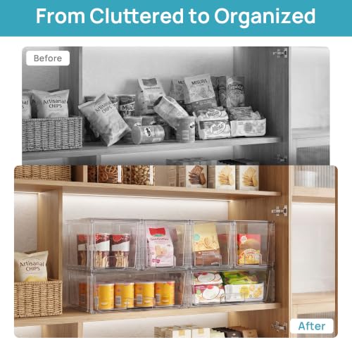 Clear Stackable Storage Drawers (6 Count)