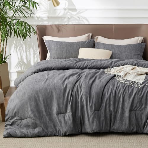 Dark Grey Cal King Comforter Set