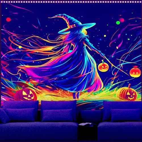UV Reactive Halloween Tapestry