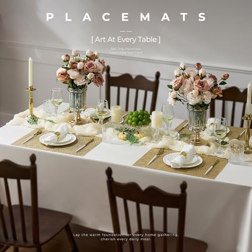Gold Placemats Set of 8 (8 Count)