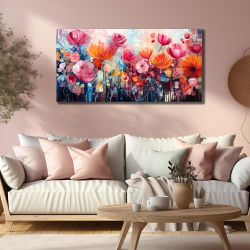 Flower Wall Art for Living Room