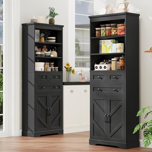 70" Tall Bathroom Storage Cabinet