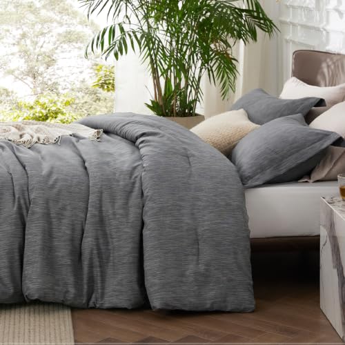 Dark Grey Cal King Comforter Set