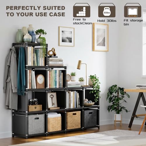 Book Shelf 12 Cube Storage Organizer
