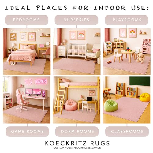 Soft & Colorful 3' Round Kids Classroom Area Rug