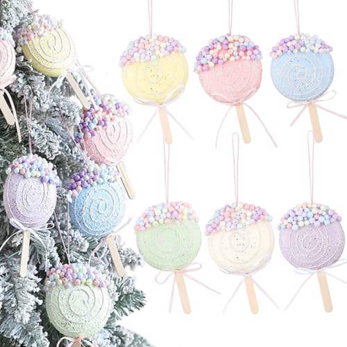 Colorful Macaron Lollipop Party Decorations (6 Count)