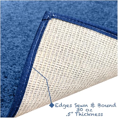 Soft & Colorful 8' Round Kids Classroom Area Rug