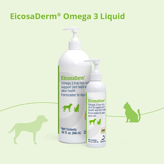Omega 3 Liquid for Dogs and Cats, 8 oz