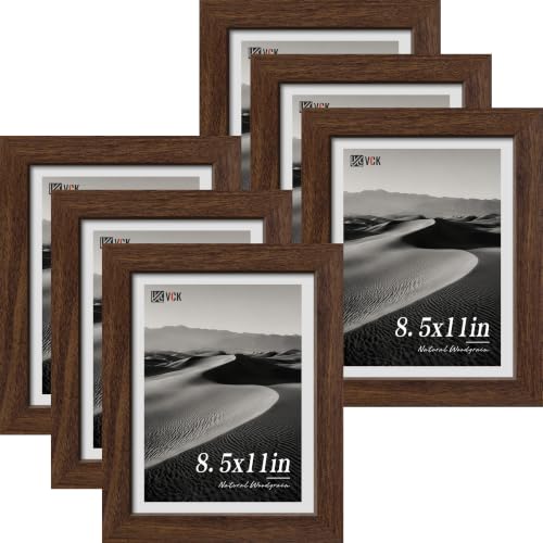 8.5 by 11 Picture Frame Set of 6