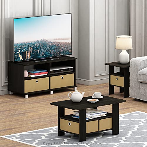 Andrey Small Modern Coffee Table with Storage Shelf