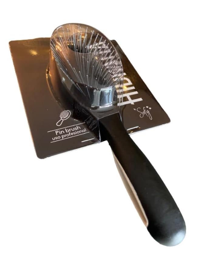 Premium Pet Pin Brush “Butter” – Comfortable Pin Brush for Dogs & Cats, Long & Short Hair, Stainless Steel Pins, Anti-Tangle Grooming Tool