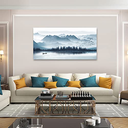 Indigo Canvas Wall Art