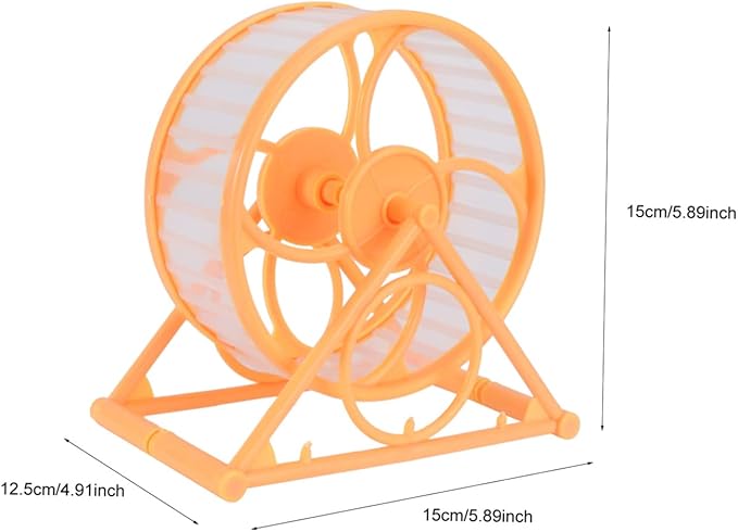 BESTonZON Silent Hamster Wheel for Small Pets Running Wheel for Hamsters Squirrels Hedgehogs Comfortable Exercise Entertainment for Gerbils Mice More