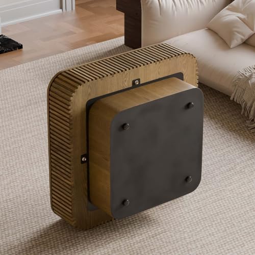 Square Small Coffee Table with Storage