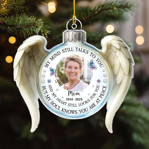 Personalized Custom Photo Acrylic Ornament for Loss of Loved Ones
