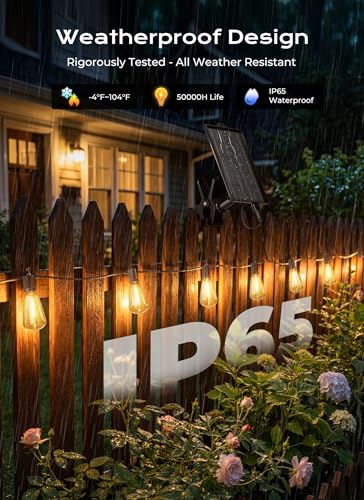 151FT Solar String Lights Outdoor (151 Foot)