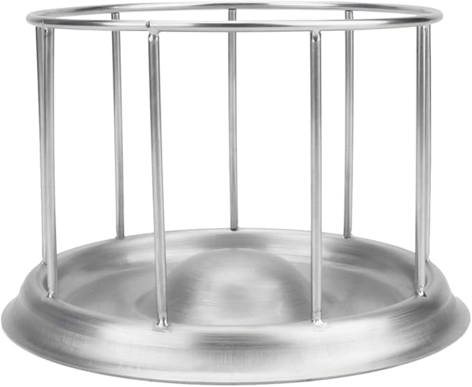 Wontee Tortoise Feeding Dish Reptile Water Dish Food Bowl Stainless Steel Feeder for Tortoises Lizards Turtles Chameleon (M)