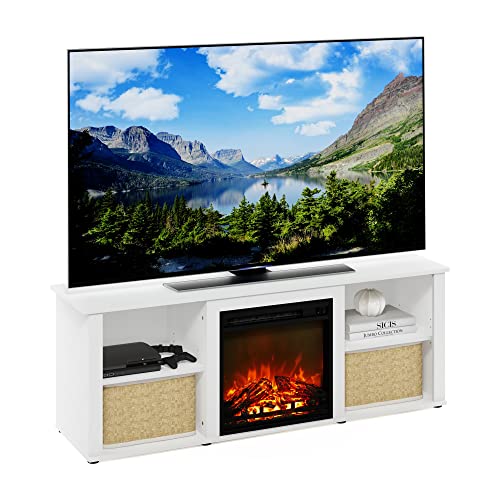 Classic 3 Tier Fireplace TV Stand for TV up to 60 Inch