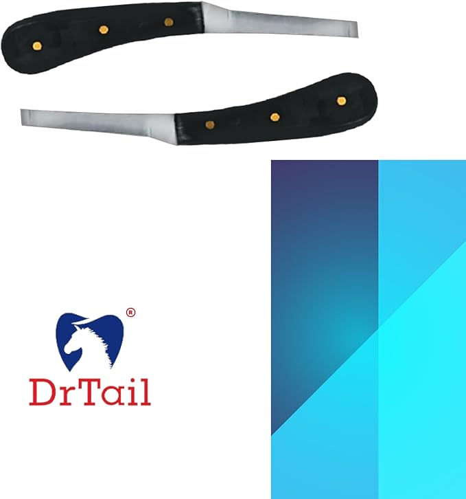Regular Hoof Knife for Horses – Farrier Tool with Plastic Grip – Hoof Trimming Knife for Equine Care & Veterinary Use (Left Hand)