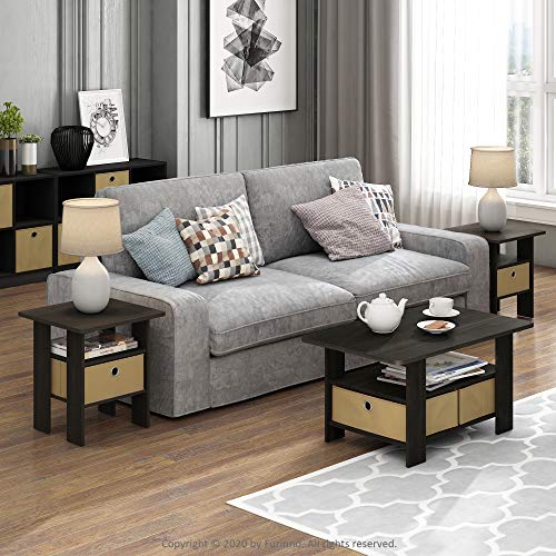 Andrey Small Modern Coffee Table with Storage Shelf