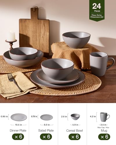 Venus Dinnerware Sets with Mugs (24 Count)