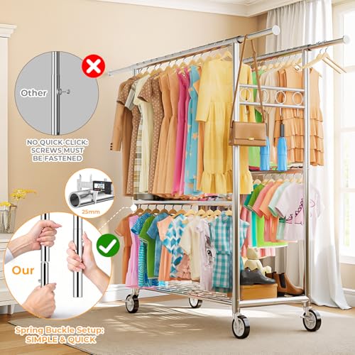 Heavy Duty Clothes Rack Load 1060LBS