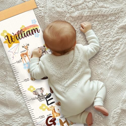 Personalized Name Growth Chart Wall Decor for Kids