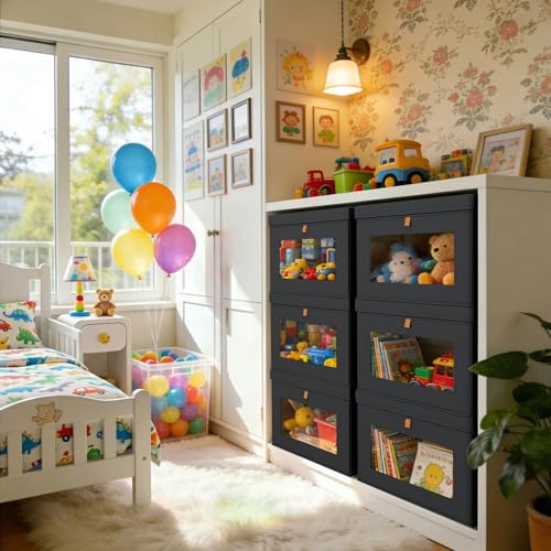 Storage Bins with Lids (4 Count)