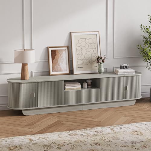 86.6'' Fluted TV Stand for 55