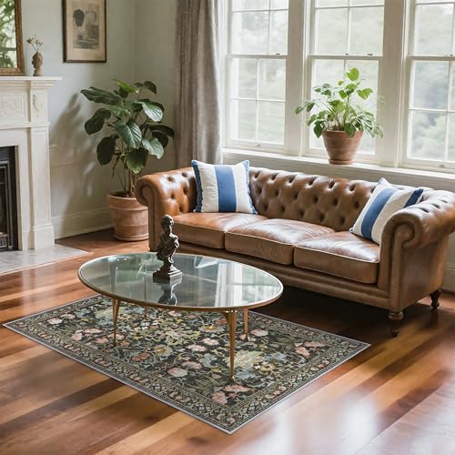 Washable 4x6 Bedroom Rug for Family (24 Sq Ft)