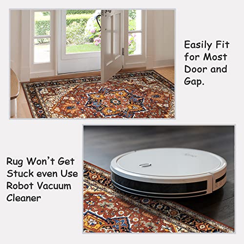 Ultra Thin Washable Oriental Area Rug