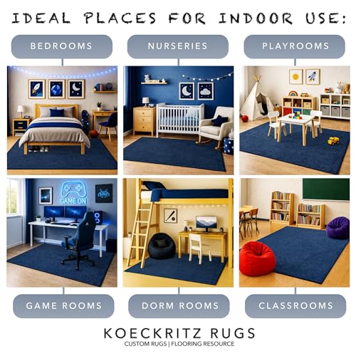 Soft & Colorful 11' x 11' Kids Classroom Area Rug